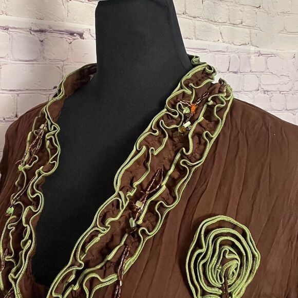 Unbranded Women's Brown Blouse - Picture 7 of 8